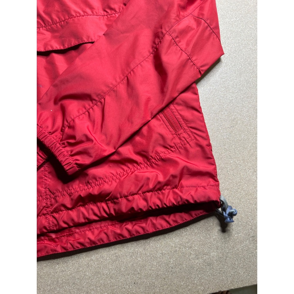 Nike ACG Red Anorak Windbreaker Half Zip Pullover Hooded Jacket Mens Small - Picture 8 of 10